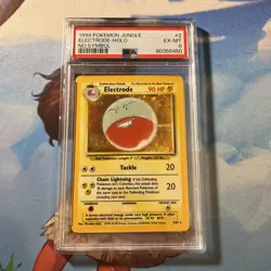 1999 POKEMON TCG JUNGLE NO SYMBOL #2 ELECTRODE-HOLO PSA 6 - Image 1