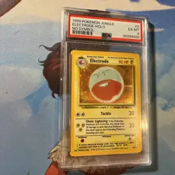 1999 POKEMON TCG JUNGLE NO SYMBOL #2 ELECTRODE-HOLO PSA 6 - Image 2