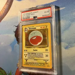 1999 POKEMON TCG JUNGLE NO SYMBOL #2 ELECTRODE-HOLO PSA 6 - Image 3