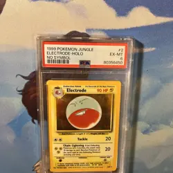 1999 POKEMON TCG JUNGLE NO SYMBOL #2 ELECTRODE-HOLO PSA 6 - Image 4