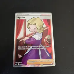 Agatha Trainer 186/198 Full Art Ultra Rare Pokemon 2021 Chilling Reign NM/Mint - Image 1