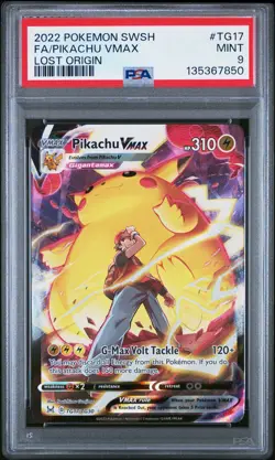 Pikachu Vmax TG17/TG30 Lost Origin Pokemon PSA 9 *850 - Image 1