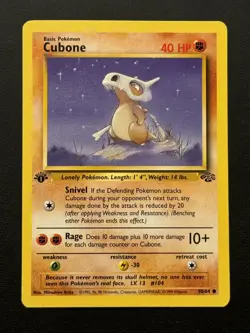 Pokemon Cubone 1st Edition 50/64 - Jungle - Light Played Condition - Image 1