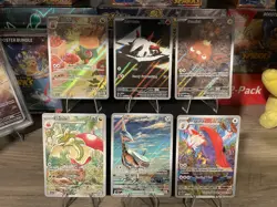 Lot of 6 Surging Sparks Pokemon TCG Illustration Rares Pack Fresh NM/M - Image 1