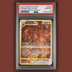 2023 POKEMON SWORD & SHIELD CROWN ZENITH SECRET FULL ART GIRATINA VSTAR PSA 10 - Image 1