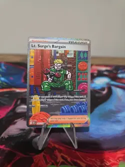 Pokemon TCG Lt. Surge’s Bargain #185/132 Secret Illustration Rare - NM - Image 1