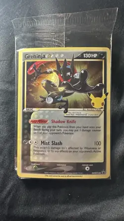 Pokemon Greninja Gold Star SEALED SWSH144 Holo Celebrations NM - Image 1