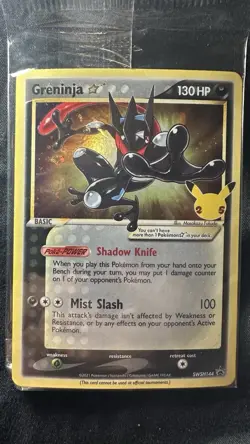 Pokemon Greninja Gold Star SEALED SWSH144 Holo Celebrations NM - Image 2