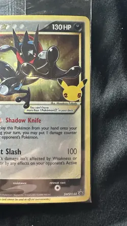 Pokemon Greninja Gold Star SEALED SWSH144 Holo Celebrations NM - Image 4