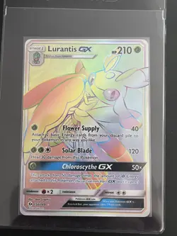 Pokemon TCG Lurantis GX 150/149 Rainbow Rare Sun & Moon Base Set NM/M - Image 1