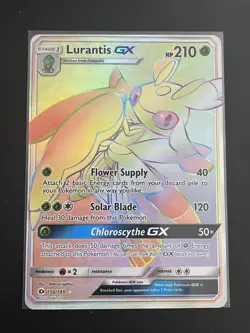 Pokemon TCG Lurantis GX 150/149 Rainbow Rare Sun & Moon Base Set NM/M - Image 3