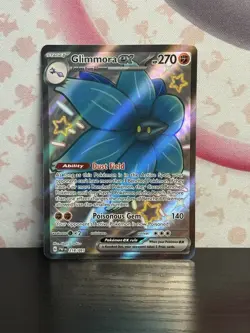 Pokemon TCG Glimmora ex 218/091 SV: Paldean Fates Ultra Rare Full Art 2024 NM - Image 1
