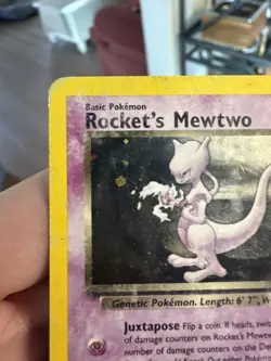 Rocket's Mewtwo - 14/132 - Holo Rare - Unlimited Edition DMG, English Pokemon - Image 4