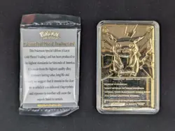 Pokemon Pikachu 23K Gold Plated Trading Card - Certificate of Authenticity LP NM - Image 4