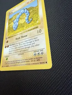 Pokemon Onix 56/102 1st Edition Shadowless Base Set Card Unplayed Near Mint - Image 2