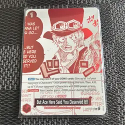 One Piece Card Game But Ace Here Said You Deserved It!! OP13-019 Treasure - Image 1