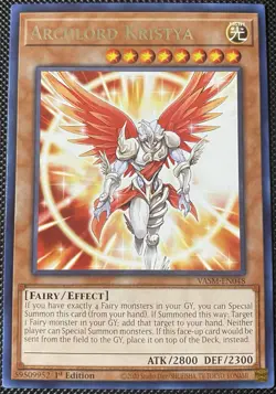 Archlord Kristya VASM-EN048 Valiant Smashers 1st Edition - Yugioh Card - Image 1