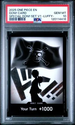 DON!! Card Luffy Special DON!! Set Vol. 1 One Piece Promo Foil PSA 10 (416) - Image 1