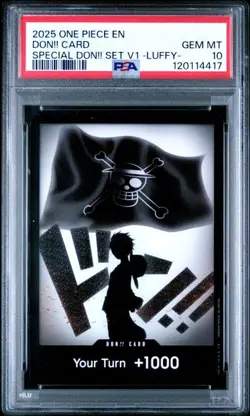 DON!! Card Luffy Special DON!! Set Vol. 1 One Piece Promo Foil PSA 10 (417) - Image 1