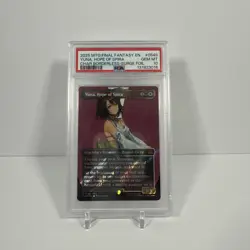 MTG FINAL FANTASY MYTHIC YUNA, HOPE OF SPIRA PSA 10 SURGE FOIL - Image 1