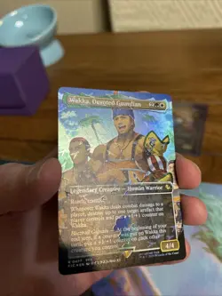 Wakka, Devoted Guardian Borderless Chocobo Track FOIL MTG Final Fantasy 0477 - Image 3