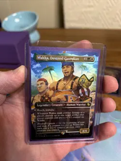 Wakka, Devoted Guardian Borderless Chocobo Track FOIL MTG Final Fantasy 0477 - Image 5