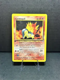 Pokemon TCG Cyndaquil Neo Genesis 56/111 Regular 1st Edition Common - Image 1