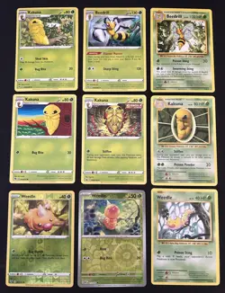 Pokemon TCG Beedrill Evolution Line Lot: 9 Card Collection Set - Image 1