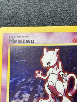 Pokemon Mewtwo 10/102 Holo Rare Base Set LP / MP - Image 2