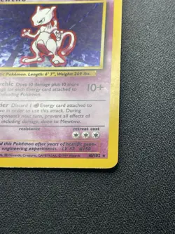Pokemon Mewtwo 10/102 Holo Rare Base Set LP / MP - Image 4