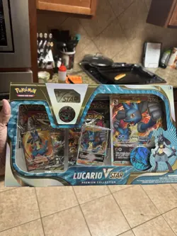 Pokemon TCG Lucario VSTAR Premium Collection Box Factory Sealed - Image 1