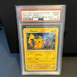 2017 Rare Orb Holo Pokemon Black Star Pikachu Promo PSA 9 SM86 - Image 1