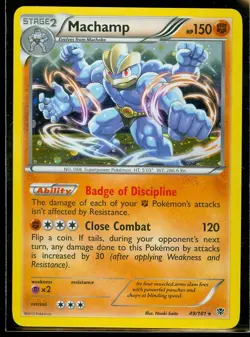 Pokemon MACHAMP 49/101 Plasma Blast RARE ALTERNATE HOLO - NEAR MINT/MINT - Image 1