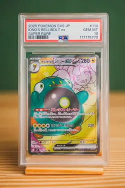 2025 Pokemon Japanese Iono’s Bellibolt ex SV9 SR PSA 10 GEM MT #114 - Image 1