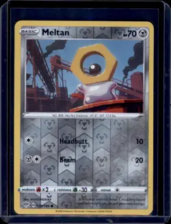 Meltan SWSH03: Darkness Ablaze Pokemon #129/189 Reverse Holo NM+ - Image 1