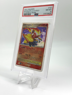 Pokemon Infernape Lv.X Diamond & Pearl Holo Ultra Rare #121 PSA 8 - Image 2