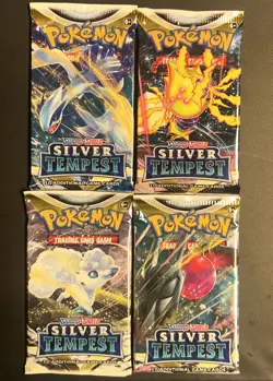 Silver Tempest Booster Pack Art Bundle (Set Of 4) Sealed Pokemon - Image 2