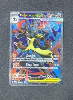 Pokemon TCG Mega Lucario EX 160/132 Ultra Rare Holo NM Mega Evolutions Full Art - Image 1