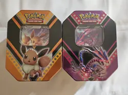 Pokemon TCG V Powers Tin Lot (2) - Eevee V, Eternatus V - Factory Sealed NEW 820650807794 - Image 1