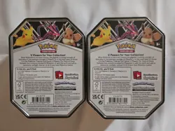 Pokemon TCG V Powers Tin Lot (2) - Eevee V, Eternatus V - Factory Sealed NEW 820650807794 - Image 2