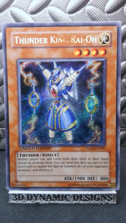 | Yugioh Thunder King Rai-Oh YG02-EN001 Secret Rare Gx Manga Promo HP ?? | - Image 1