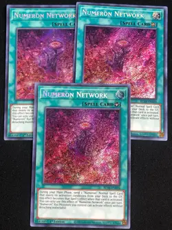YUGIOH NUMERON NETWORK BLAR-EN026 1ST SECRET X3 NM - Image 1