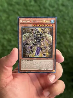 Yugioh x1 Duamutef, Blessing of Horus MP24-EN115 Prismatic Secret (Near Mint!) - Image 1