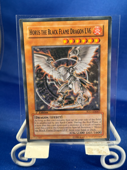 Yu-Gi-Oh Horus the Black Flame Dragon LV6 SOD-EN007 1st Edition - Image 1