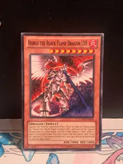 Horus the Black Flame Dragon LV8 LCYW-EN199 Common Unlimited LP - Image 1