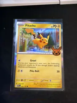 Pokemon Card Pikachu Trick Or Trade Holo 062/193 Near Mint - Image 1