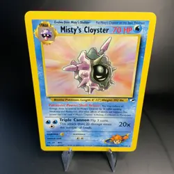 Misty's Cloyster 029/132 Gym Heroes Rare NM-LP Vintage Pokemon Card WOTC 1999 - Image 1