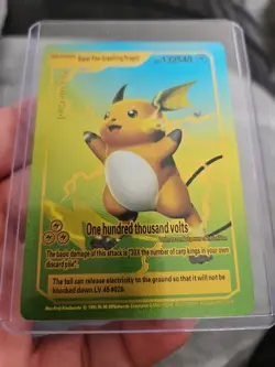 Super Fire Breathing Dragon Rainbow Foil Fan Art Vinyl Collector Pokemon Card - Image 5