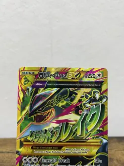 M Rayquaza EX Shiny Full Art Holo Card 98/98 XY-Ancient Origins LP Condition - Image 2