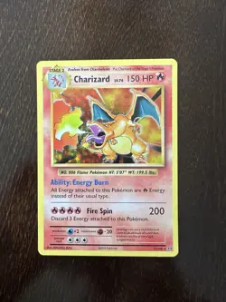 Pokemon Charizard XY Evolutions Holo Rare Card 11/108 (LP/MP) - Image 1